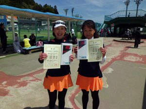 第４６回福島県テニス選手権大会４０歳以上女子ダブルス優勝
