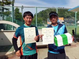 第４６回福島県テニス選手権大会３５歳以上男子ダブルス優勝