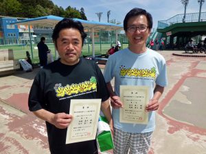 第４６回福島県テニス選手権大会５５歳以上男子ダブルス優勝
