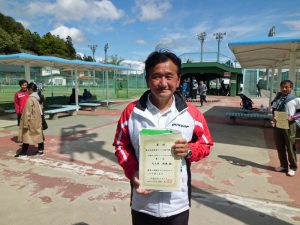 第４６回福島県テニス選手権大会６０歳以上男子シングルス優勝