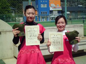 第６１回オノヤ杯兼福島県春季ダブルステニス選手権大会一般女子ダブルス優勝