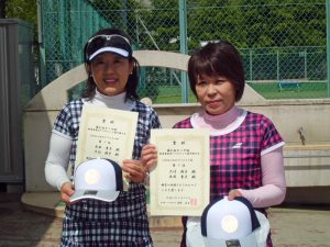 第６１回オノヤ杯兼福島県春季ダブルステニス選手権大会５５歳以上女子ダブルス優勝