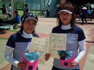 第６１回オノヤ杯兼福島県春季ダブルステニス選手権大会６０歳以上女子ダブルス優勝