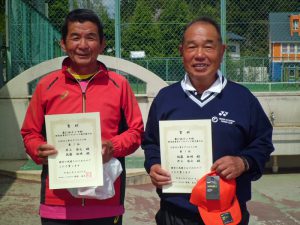 第６１回オノヤ杯兼福島県春季ダブルステニス選手権大会６０歳以上男子ダブルス優勝
