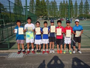 第３６回福島県春季ジュニアテニス選手権大会Ｕ１２男子ダブルス入賞者