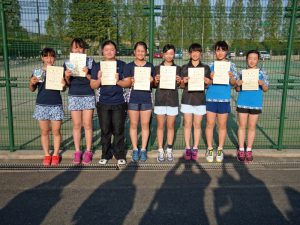 第３６回福島県春季ジュニアテニス選手権大会Ｕ１４女子ダブルス入賞者