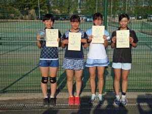 第３６回福島県春季ジュニアテニス選手権大会Ｕ１４女子シングルス入賞者