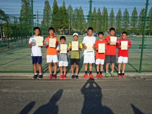 第３６回福島県春季ジュニアテニス選手権大会Ｕ１４男子ダブルス入賞者
