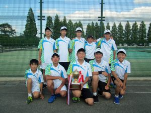 第３３回福島県春季中学生テニス選手権大会団体の部優勝