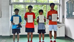 日植杯１９ＲＳＫ全国選抜ジュニアテニス選手権福島県予選男子入賞者