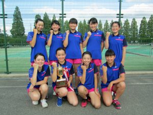 第３３回福島県春季中学生テニス選手権大会団体の部女子優勝