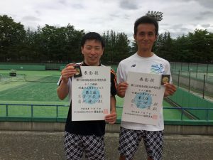 第７２回福島県総合体育大会テニス競技４０歳以上男子ダブルス優勝