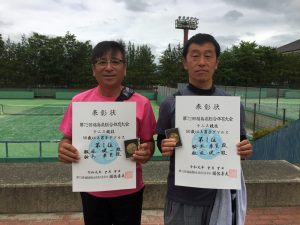 第７２回福島県総合体育大会テニス競技５０歳以上男子ダブルス優勝