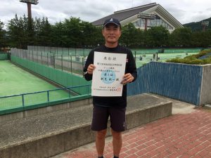 第７２回福島県総合体育大会テニス競技５０歳以上男子シングルス優勝