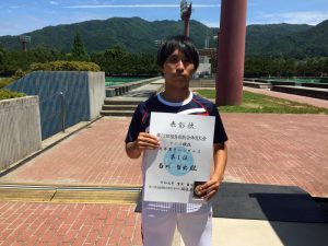 第７２回福島県総合体育大会テニス競技一般男子シングルス優勝