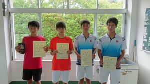 中牟田杯全国選抜ジュニアテニス選手権福島県予選男子シングルス入賞者