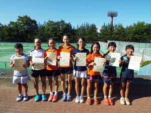 第３３回福島県秋季小学生テニス選手権大会女子ダブルス入賞者