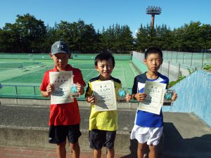 第３３回福島県秋季小学生テニス選手権大会男子入賞者