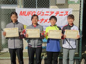 ＭＵＦＧジュニアテニストーナメント２０１９福島県大会女子シングルス入賞者