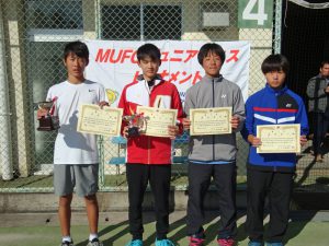 ＭＵＦＧジュニアテニストーナメント２０１９福島県大会男子シングルス入賞者