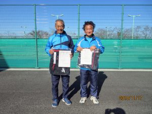 第４０回中尾杯福島県シングルステニス選手権大会６０歳男子シングルス入賞者