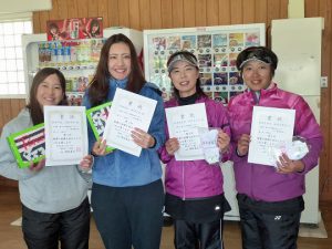 第４６回福島県ダブルステニス選手権大会一般女子の部入賞者