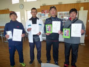 第４６回福島県ダブルステニス選手権大会４５歳男子の部入賞者