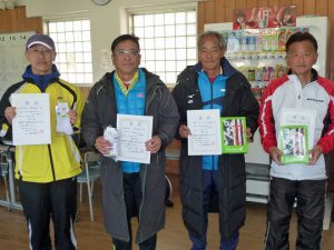 第４６回福島県ダブルステニス選手権大会５０歳男子の部入賞者