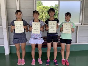 日植杯’20RSK全国選抜ジュニアテニス選手権福島県予選女子シングルス入賞者