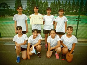 ２０２０福島県中学生テニス選手権大会男子女子２位