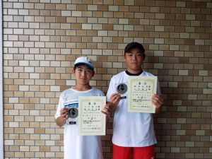２０２０福島県中学生テニス選手権大会男子ダブルス２位