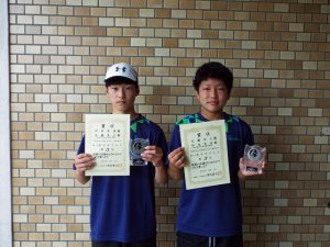 ２０２０福島県中学生テニス選手権大会男子ダブルス３位