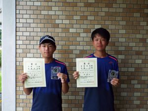 ２０２０福島県中学生テニス選手権大会男子ダブルス４位