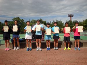 第３４回福島県秋季小学生テニス選手権大会女子ダブルス入賞者