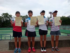 第３４回福島県秋季小学生テニス選手権大会女子シングルス入賞者