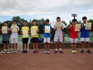 第３４回福島県秋季小学生テニス選手権大会男子ダブルス入賞者