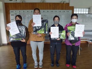 第４７回福島県ダブルステニス選手権大会一般の部一般女子入賞者