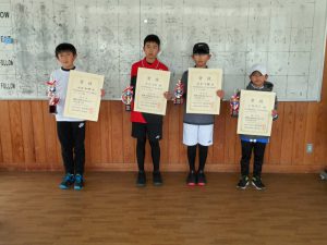 第４０回福島県春季選抜ジュニアシングルス選手権大会Ｕ１２男子入賞者