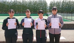 第３８回福島県春季ジュニアシングルステニス選手権大会Ｕ１６女子入賞者