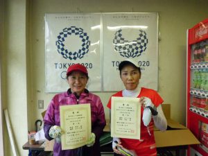 第６３回オノヤ杯福島県春季ダブルステニス選手家大会６０歳以上女子ダブルス優勝