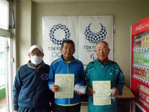 第６３回オノヤ杯福島県春季ダブルステニス選手家大会６０歳以上男子ダブルス優勝