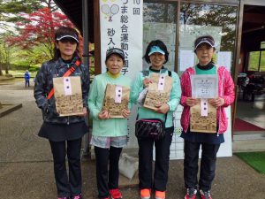 第１０回あづま総合運動公園チーム対抗テニス大会女子の部優勝