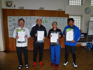 第４８回福島県テニス選手権大会５５歳以上男子シングルス入賞者
