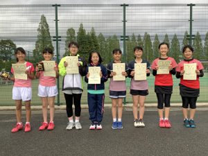 第３８回福島県春季ジュニアテニス選手権大会Ｕ１２女子ダブルス入賞者