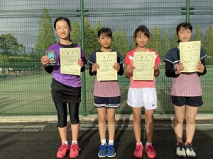 第３８回福島県春季ジュニアダブルステニス選手権大会Ｕ１２女子シングルス入賞者