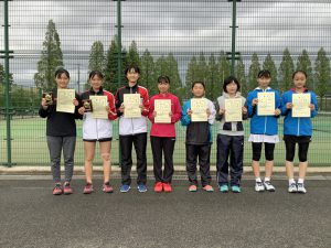 第３８回福島県春季ジュニアテニス選手権大会Ｕ１４女子ダブルス入賞者