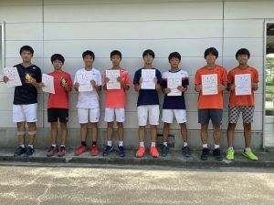 ２０２１中牟田杯全国選抜ジュニアテニス選手権福島県予選男子ダブルス入賞者