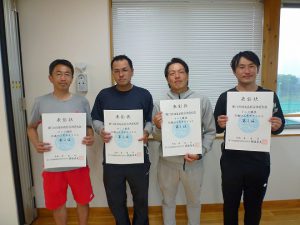 第７４回福島県総合体育大会テニス競技３５歳以上男子ダブルス入賞者