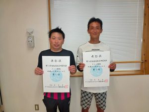 第７４回福島県総合体育大会テニス競技４０歳以上男子ダブルス入賞者