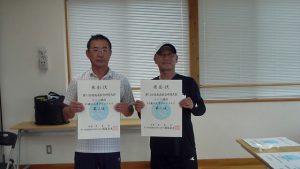 第７４回福島県総合体育大会テニス競技５５歳以上男子シングルス入賞者